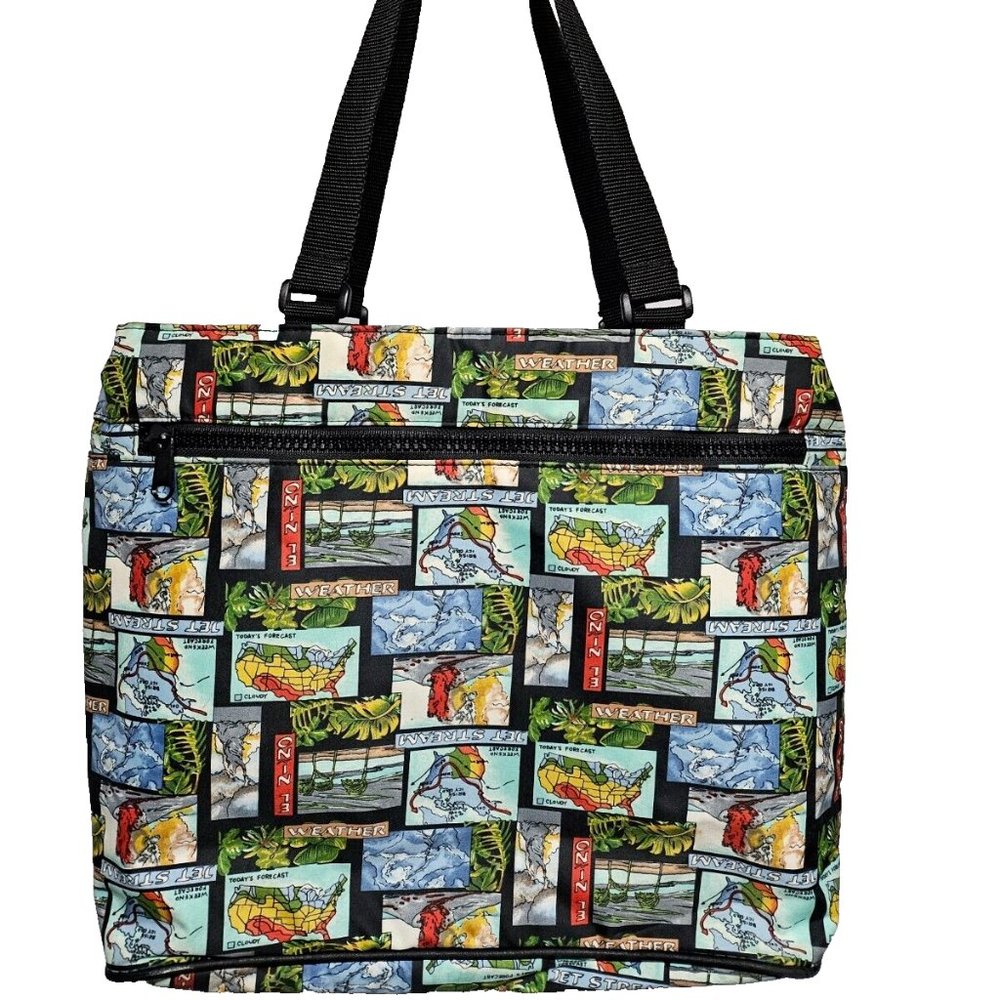 Nicole Miller Insulated Weather Lunch Bag Tote Designer EUC